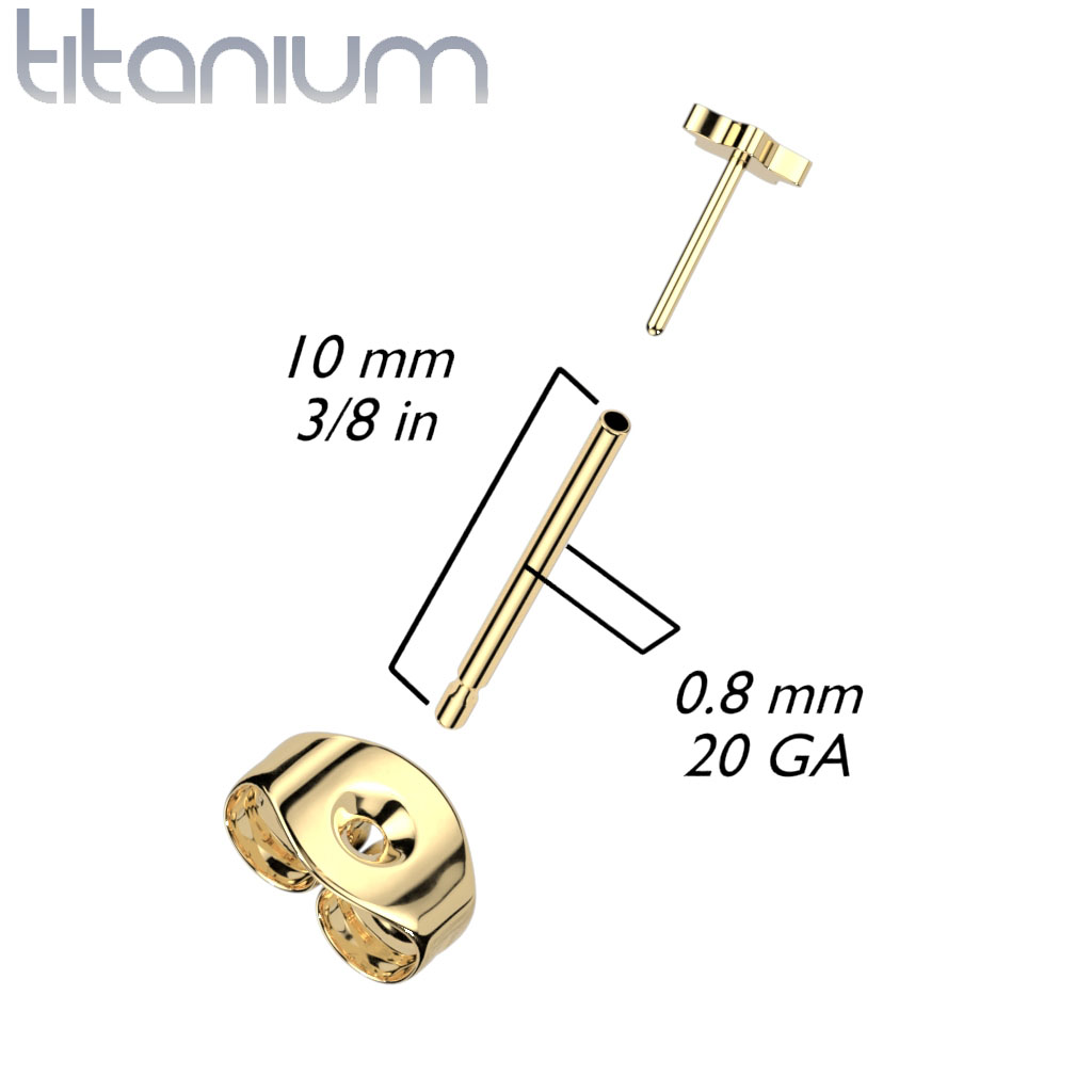 Oorbel staafje QCTE1 (Push in)