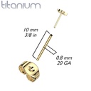 Oorbel staafje QCTE1 (Push in)