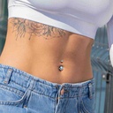 Barbell navel TIN07