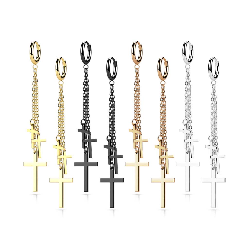 Oorbel SE044 (Kruisje)