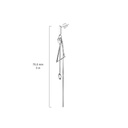 Oorbel SE21400 (Kettinkjes en driehoek)