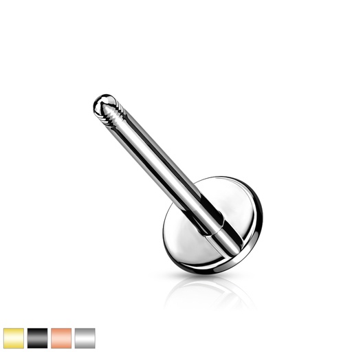Labret-C QXSAL (Schroef op staafje) 4 mm disk